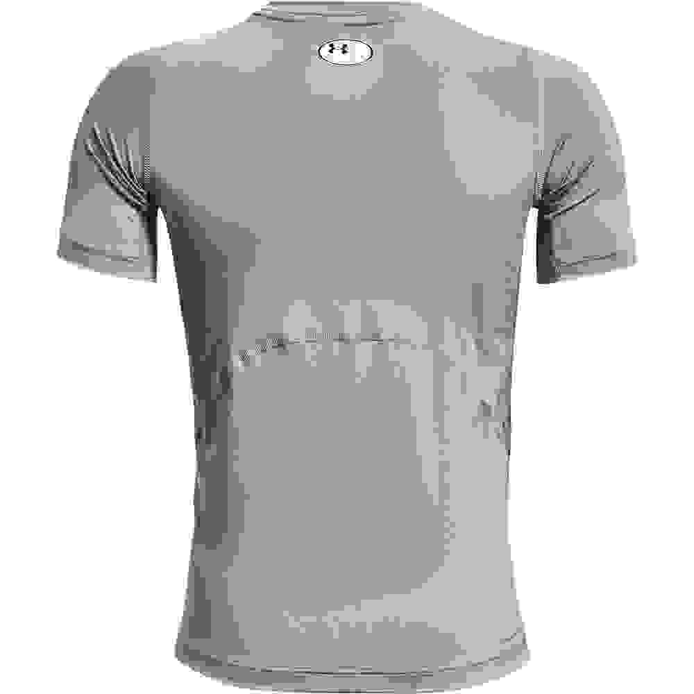 Under Armour HeatGear® Armour Short Sleeve Big Boys' Silver/Black Shirt
